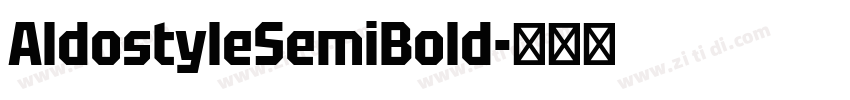 AldostyleSemiBold字体转换