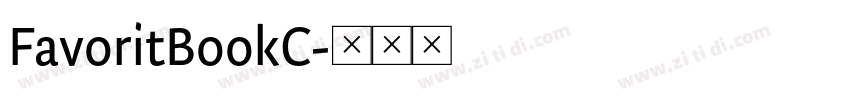 FavoritBookC字体转换