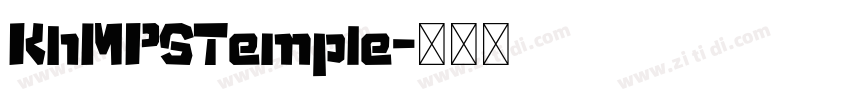 KhMPSTemple字体转换