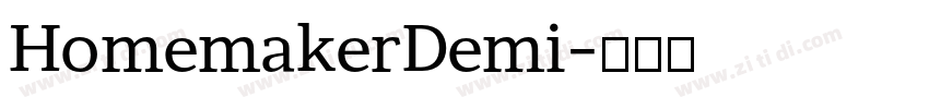 HomemakerDemi字体转换