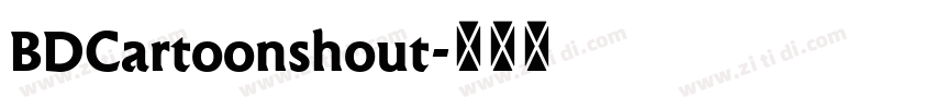 BDCartoonshout字体转换