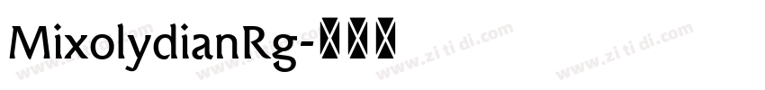 MixolydianRg字体转换