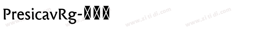 PresicavRg字体转换