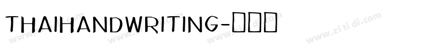 thaihandwriting字体转换
