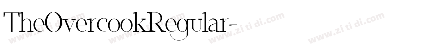TheOvercookRegular字体转换 TheOvercookRegular字体转换
