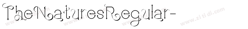 TheNaturesRegular字体转换 TheNaturesRegular字体转换