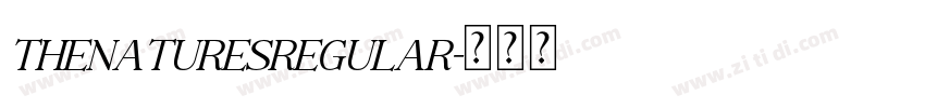 TheNaturesRegular字体转换 TheNaturesRegular字体转换