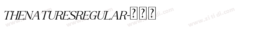 TheNaturesRegular字体转换 TheNaturesRegular字体转换