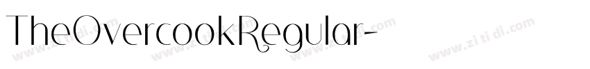 TheOvercookRegular字体转换 TheOvercookRegular字体转换