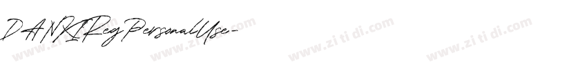 DANKIRegPersonalUse字体转换 DANKIRegPersonalUse字体转换