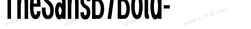 TheSansB7Bold字体转换