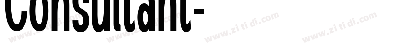 Consultant字体转换