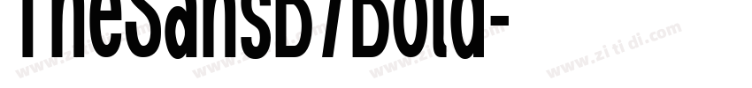 TheSansB7Bold字体转换