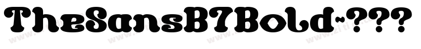 TheSansB7Bold字体转换