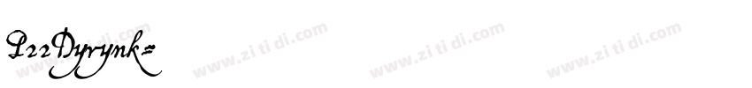 P22Dyrynk字体转换