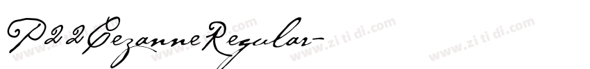 P22CezanneRegular字体转换