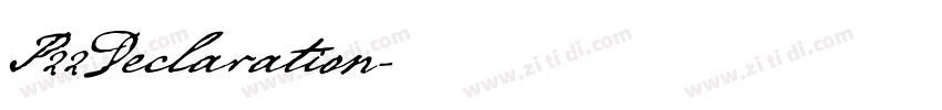 P22Declaration字体转换