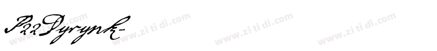 P22Dyrynk字体转换