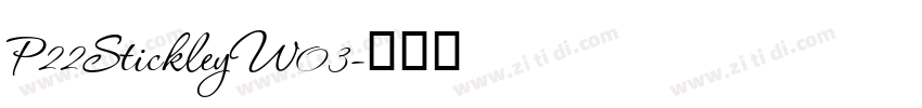 P22StickleyW03字体转换