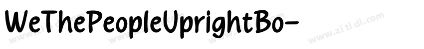 WeThePeopleUprightBo字体转换