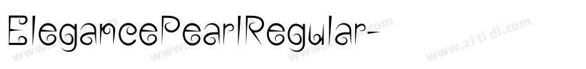 ElegancePearlRegular字体转换
