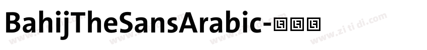 BahijTheSansArabic字体转换 BahijTheSansArabic字体转换