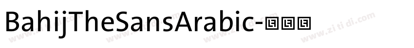 BahijTheSansArabic字体转换 BahijTheSansArabic字体转换