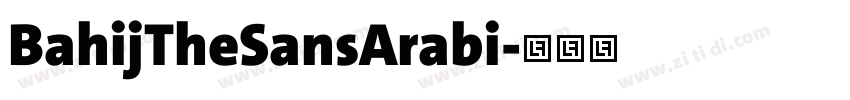 BahijTheSansArabi字体转换 BahijTheSansArabi字体转换