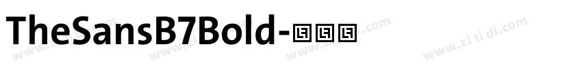 TheSansB7Bold字体转换