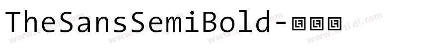 TheSansSemiBold字体转换