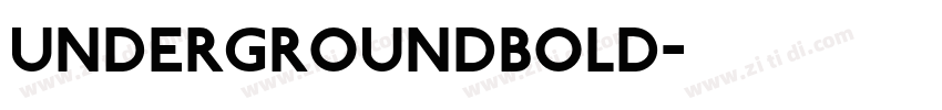 UndergroundBold字体转换