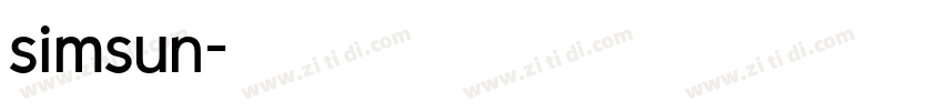 simsun字体转换