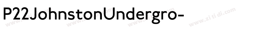 P22JohnstonUndergro字体转换