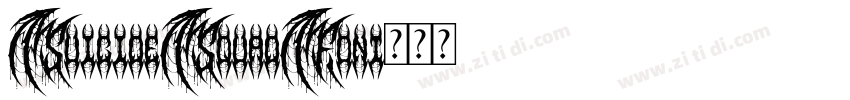 SuicideSquadFont字体转换