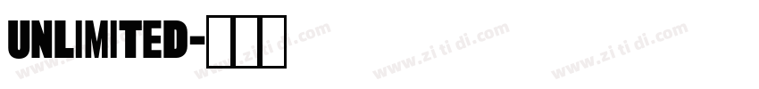Unlimited字体转换 Unlimited字体转换