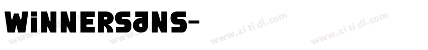 WinnerSans字体转换