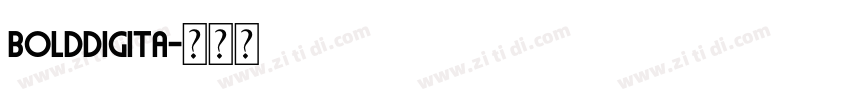 BoldDigita字体转换 BoldDigita字体转换