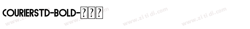 Courierstd-bold字体转换