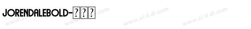 JorendaleBold字体转换