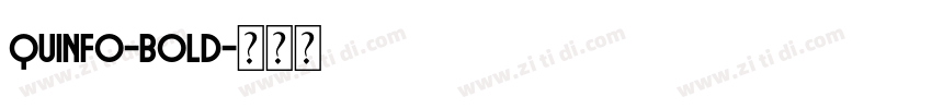 Quinfo-Bold字体转换