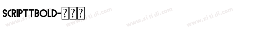 ScriptTBold字体转换