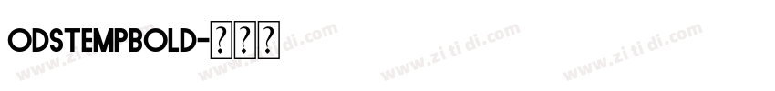 odstempBold字体转换