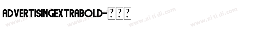 AdvertisingExtraBold字体转换 AdvertisingExtraBold字体转换