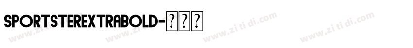 SportsterExtraBold字体转换