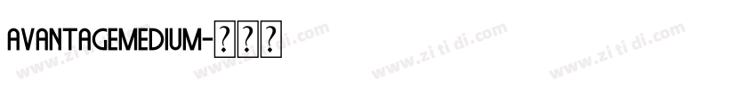 AvantageMedium字体转换 AvantageMedium字体转换