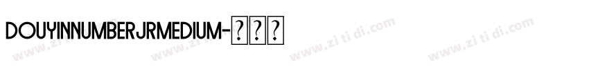 DouyinNumberJRMedium字体转换
