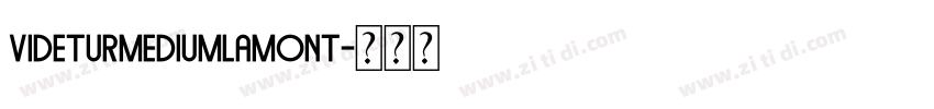 VideturMediumLamont字体转换