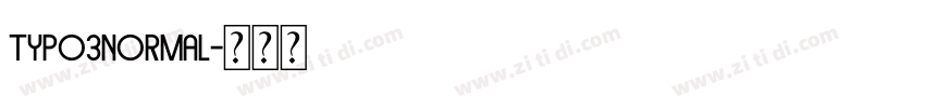 typo3Normal字体转换