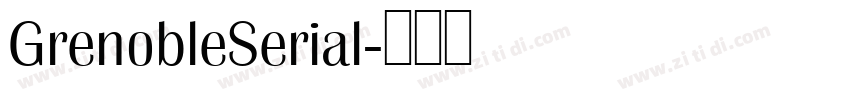 GrenobleSerial字体转换