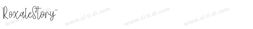RoxaleStory字体转换